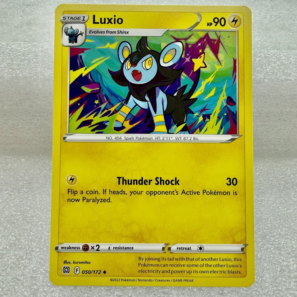 Luxio 050/172 Swsh09: Brilliant Stars Regular Pokémon TCG Mint Unplayed